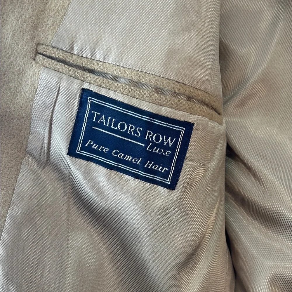 Tailors Row Luxe 100% Camel Hair Blazer | Tan Sport Coat | Mens 40R